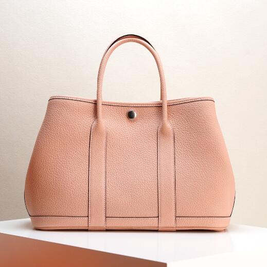 【エルメス HERMES】ガーデンパーティー30 TPM ネゴンダ ローズサクラ シルバー金具 (100%マシン)